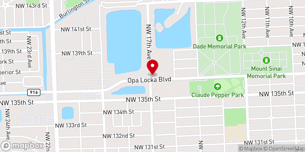 Map showing location of New Hope Community Church