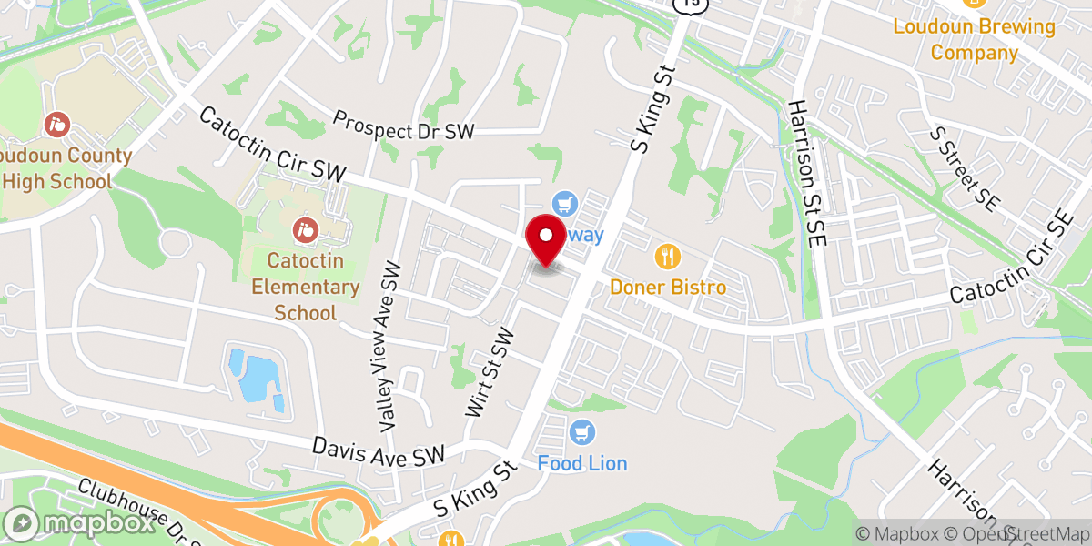 Map showing location of Dolce & Ciabatta Bakery