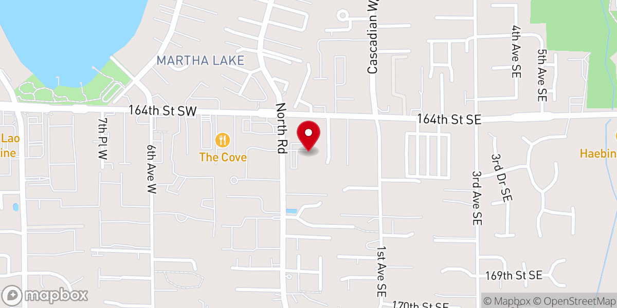 Map showing location of Mill Creek Community Church