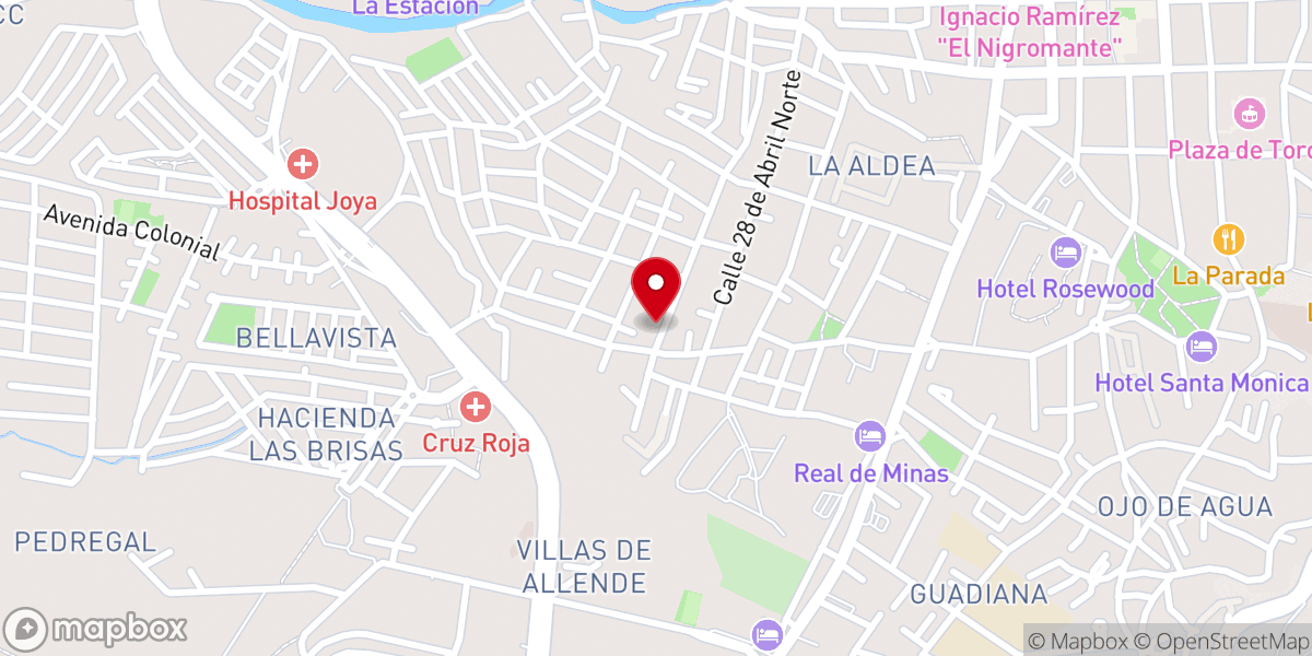 Map showing location of Oficinas de Activision sma