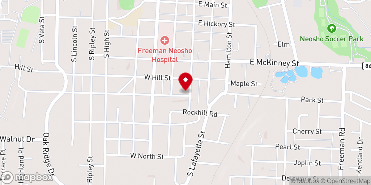 Map showing location of St. Canera Catholic Church Residence and Office