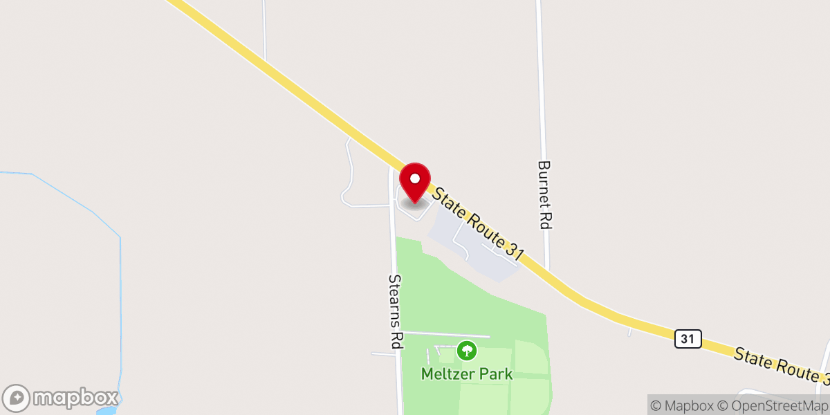 Map showing location of Grace Evangelical Covenant Church