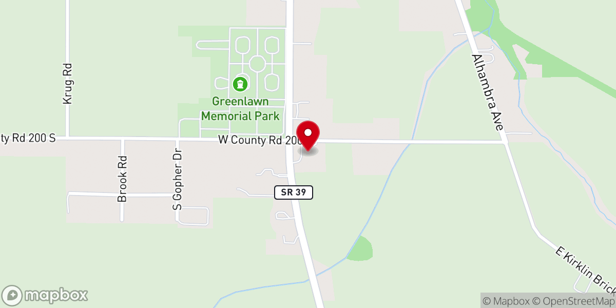 Map showing location of St Paul's Lutheran Church house