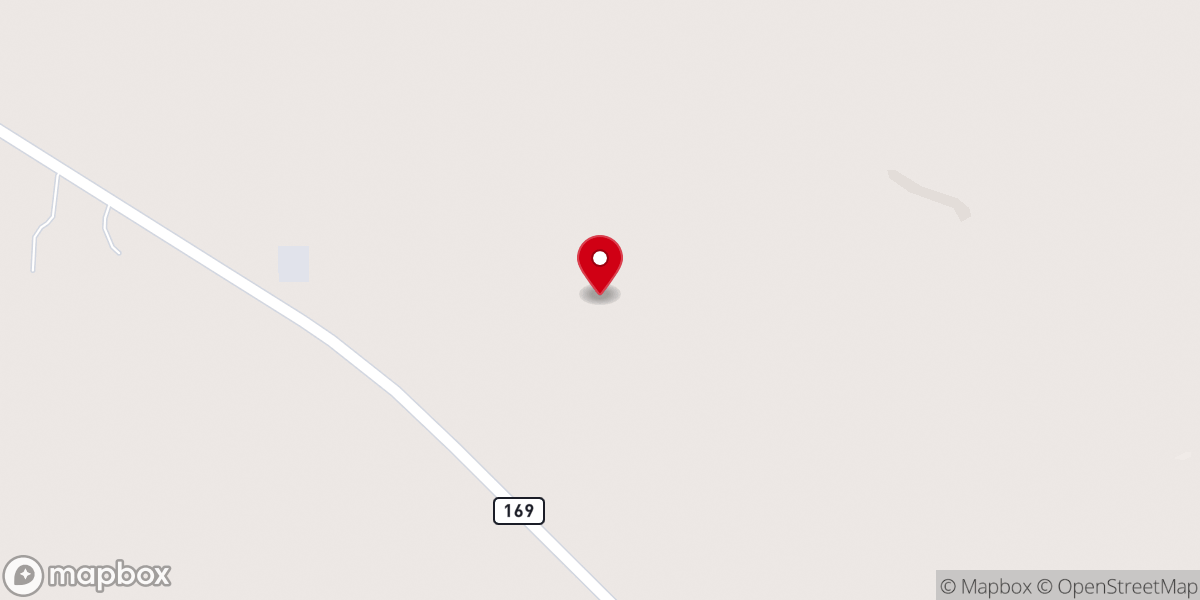 Map showing location of Shady Grove Christian Church