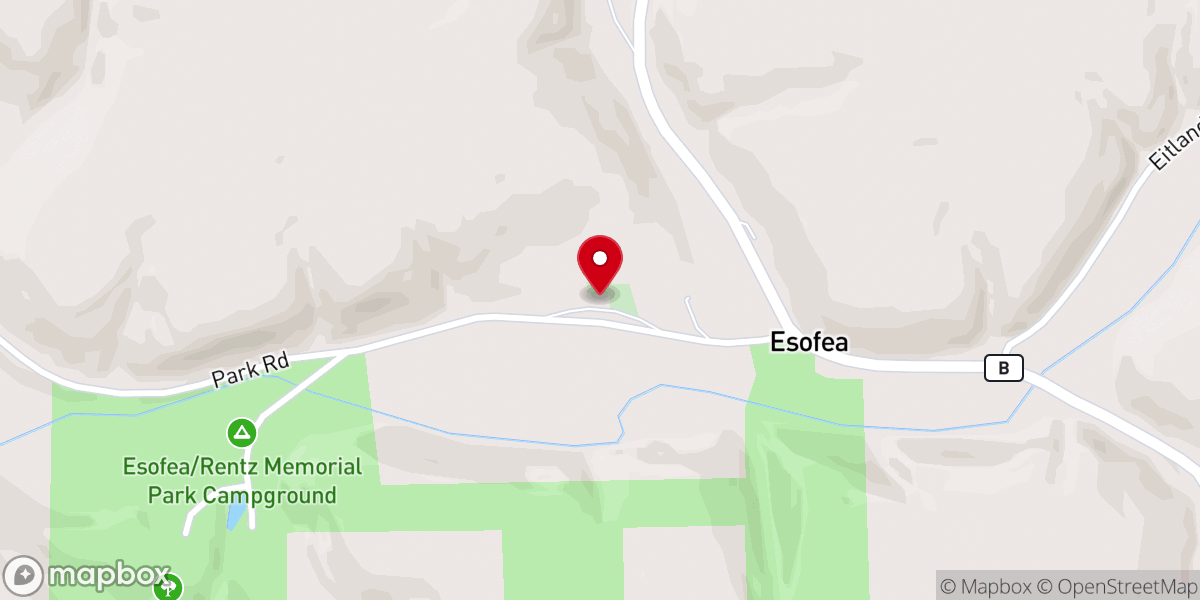 Map showing location of Bethany Lutheran Church