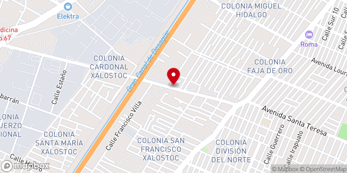 Map showing location of IGLESIA RESURRECCION