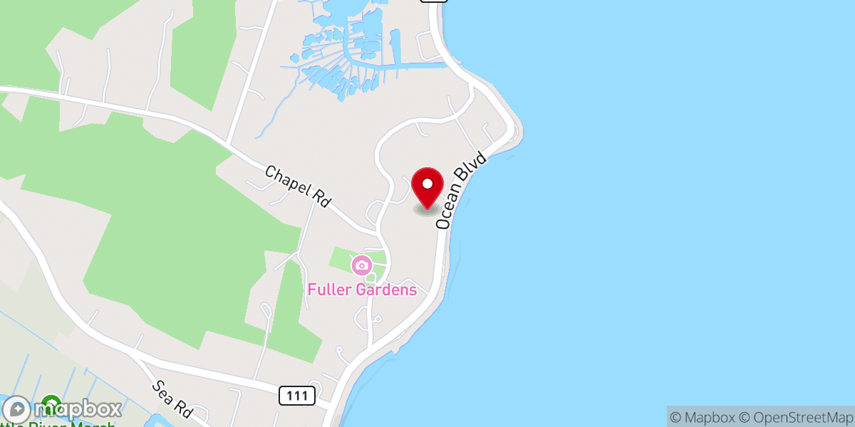 Map showing location of Fuller Gardens
