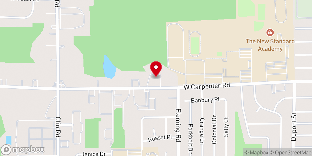 Map showing location of Flint Church Of Christ