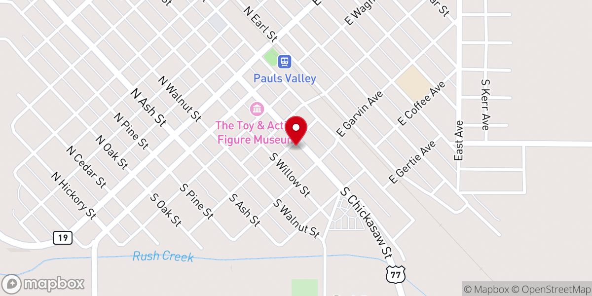 Map showing location of Bloomin Crazy