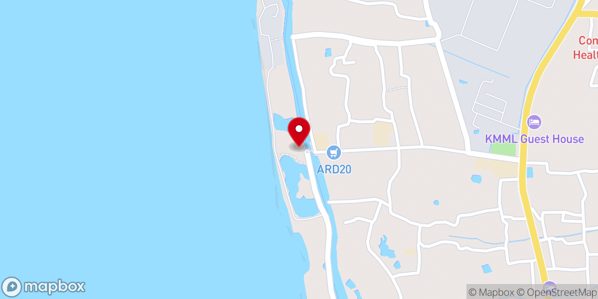 Map showing location of St. Andrew's Roman Catholic Church