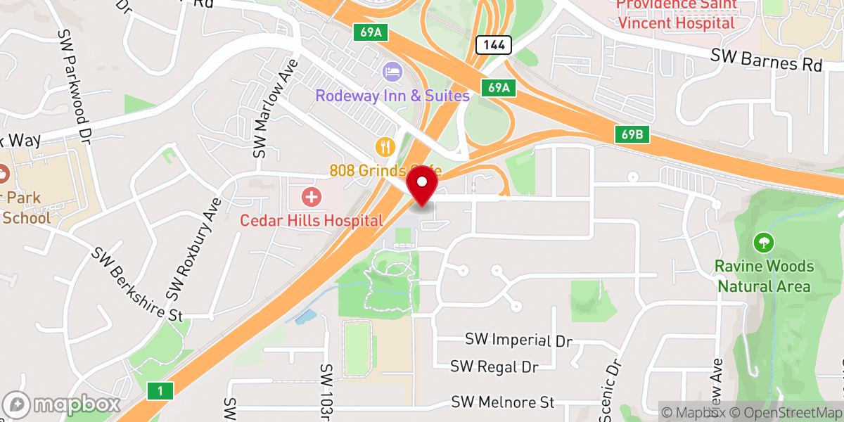Map showing location of Westside Chapel