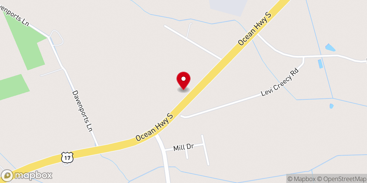 Map showing location of Love Fellowship Church