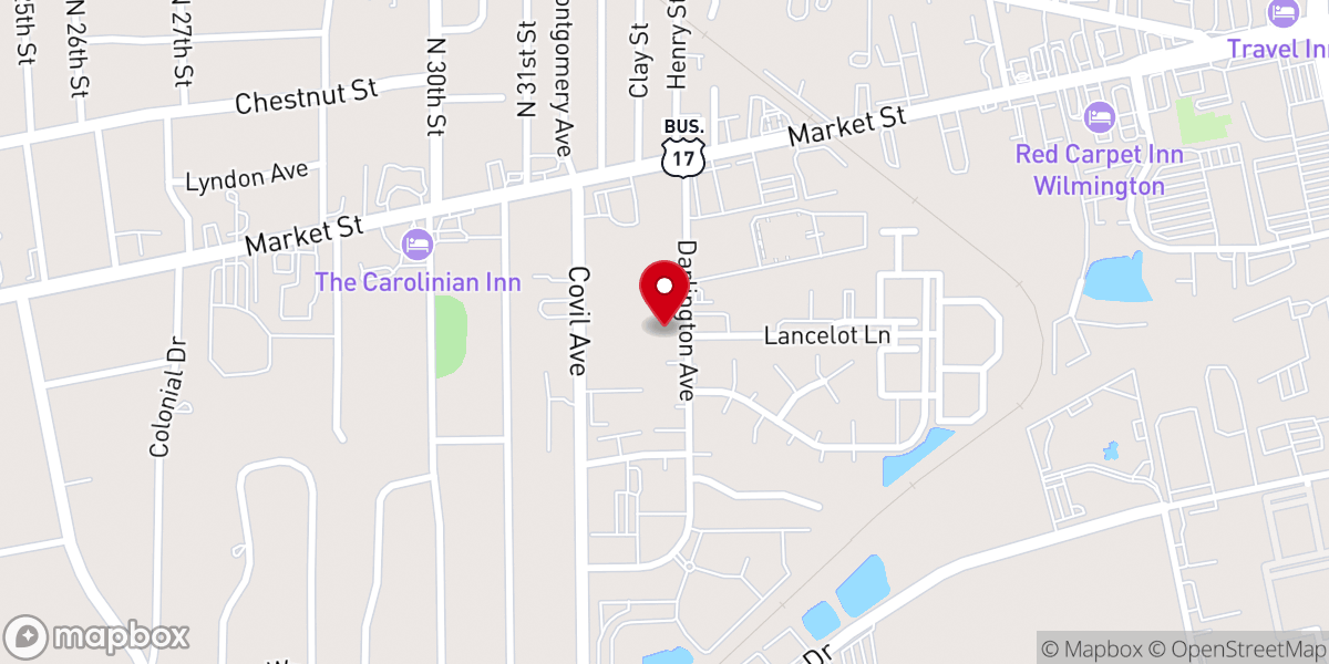 Map showing location of Venture Church