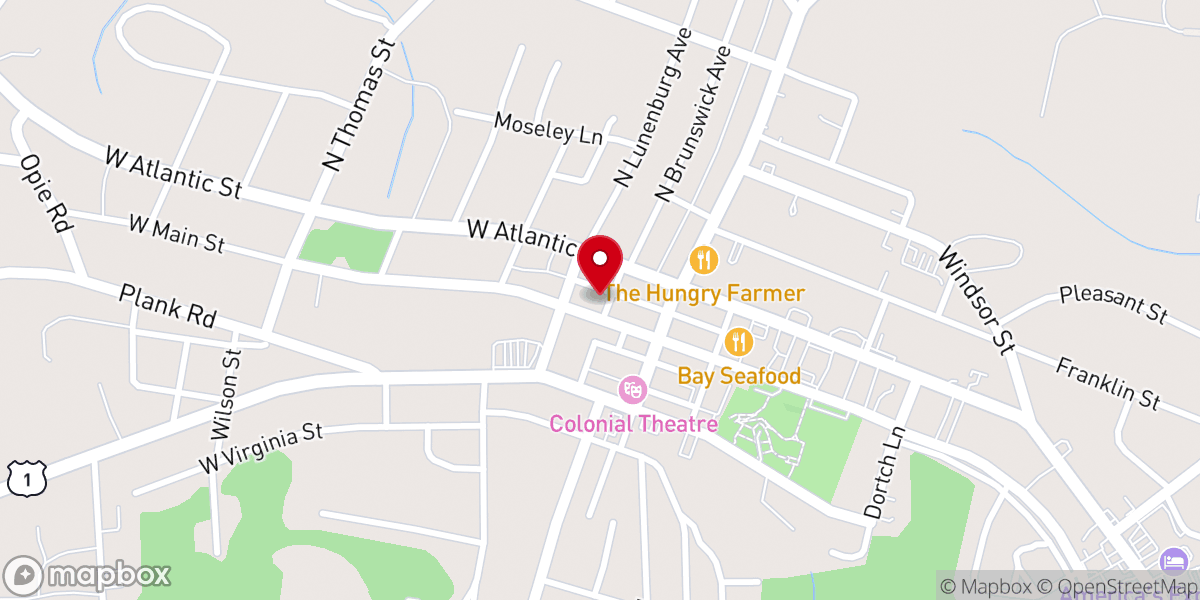 Map showing location of Vibrant Church Ministries (South Hill)