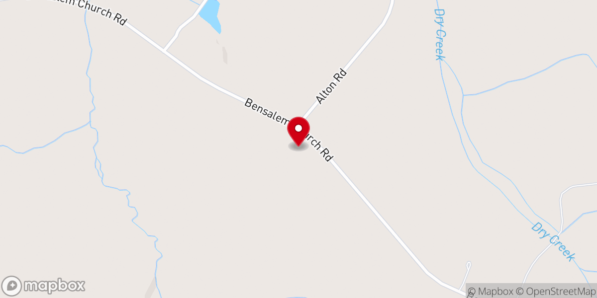 Map showing location of Bensalem Presbyterian Church