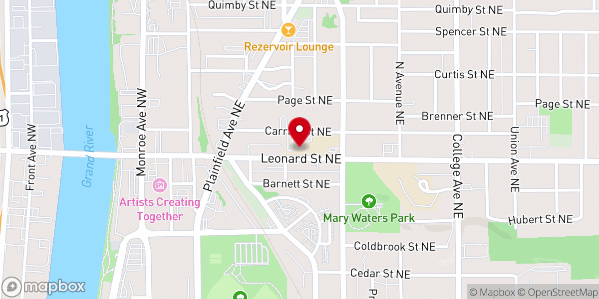 Map showing location of St. Alphonsus Catholic Church
