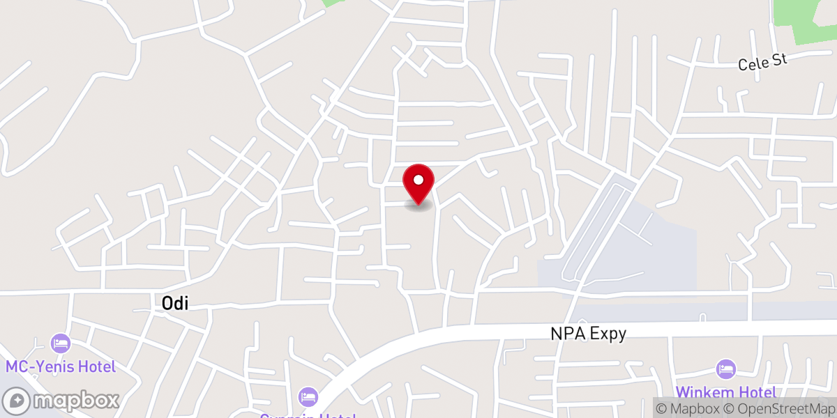 Map showing location of Resurrection Catholic Church