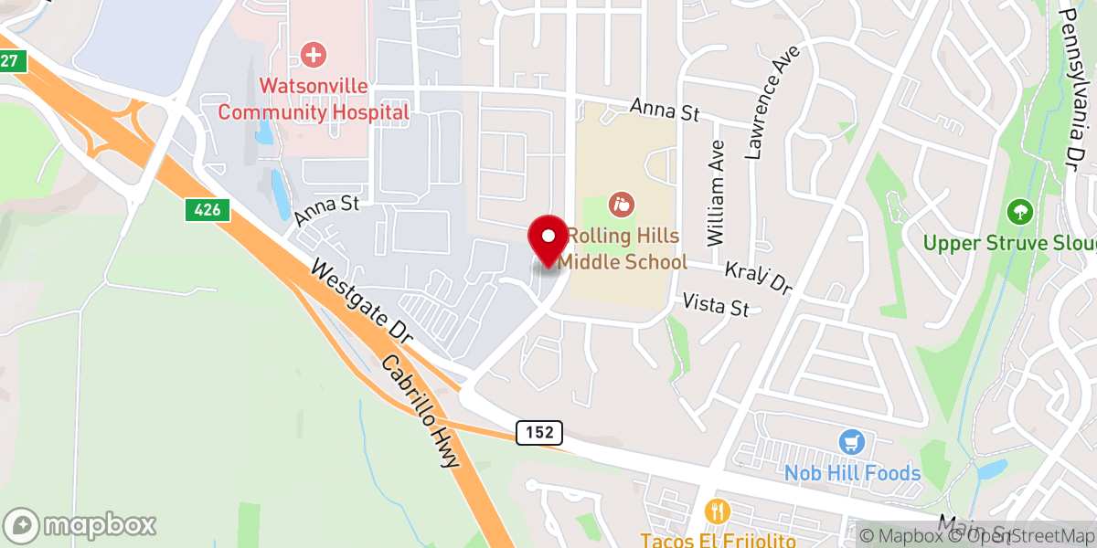 Map showing location of Church of Christ