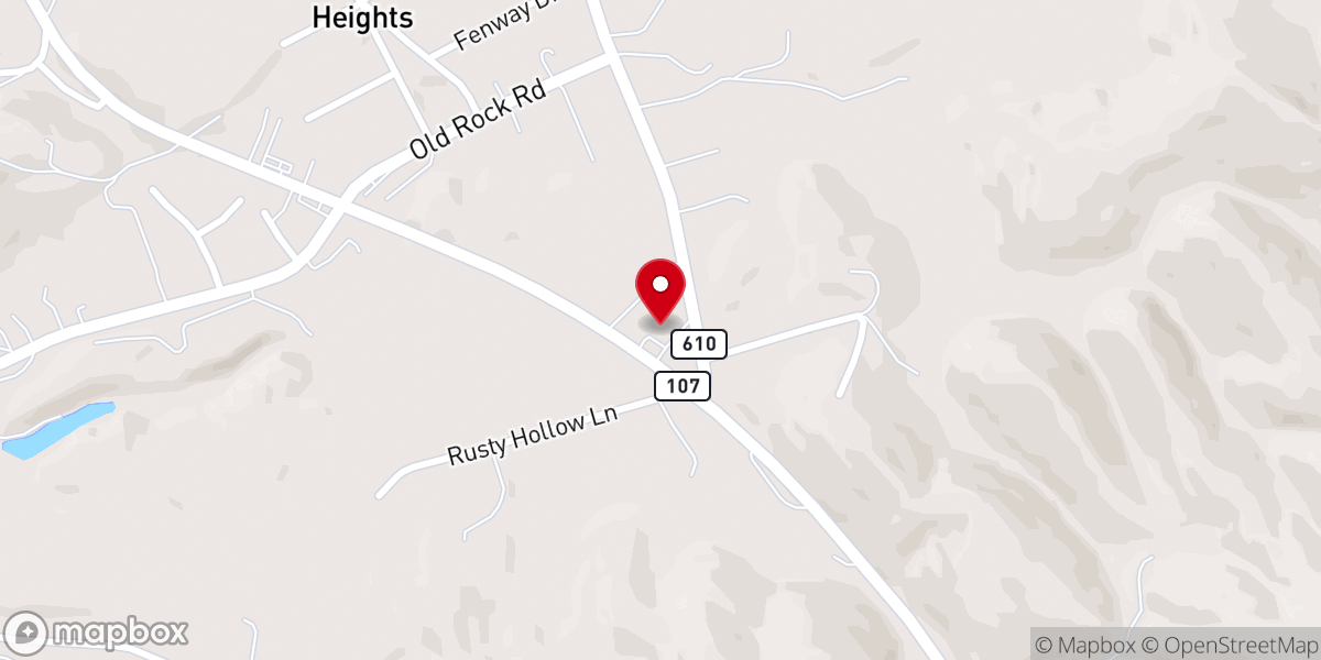 Map showing location of Midway Memorial Chapel