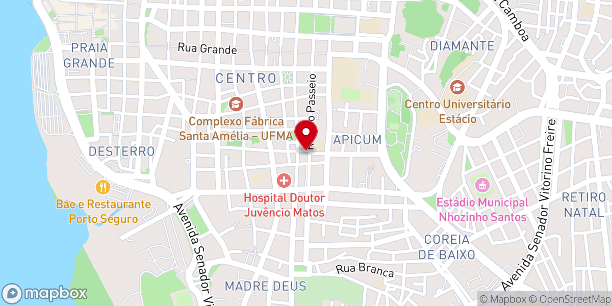 Map showing location of Convenção Estadual das Igrejas Evan Asse de Deus no MA