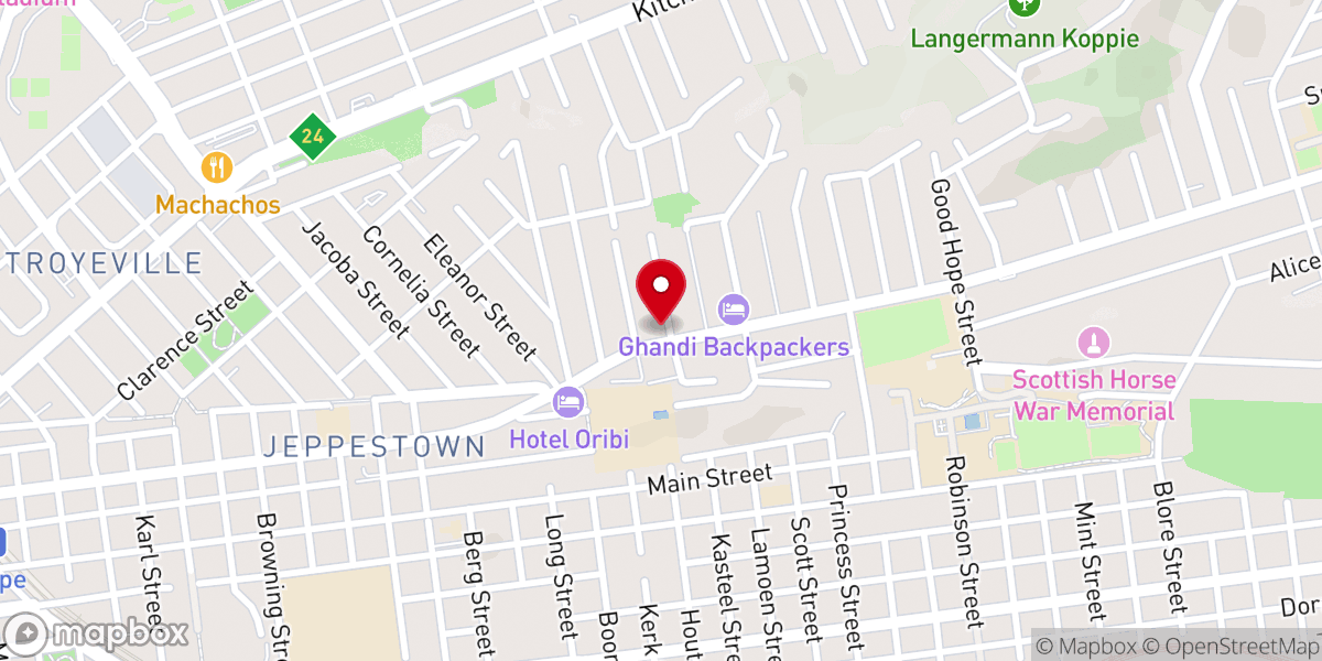 Map showing location of City Point Church Assembly Of God