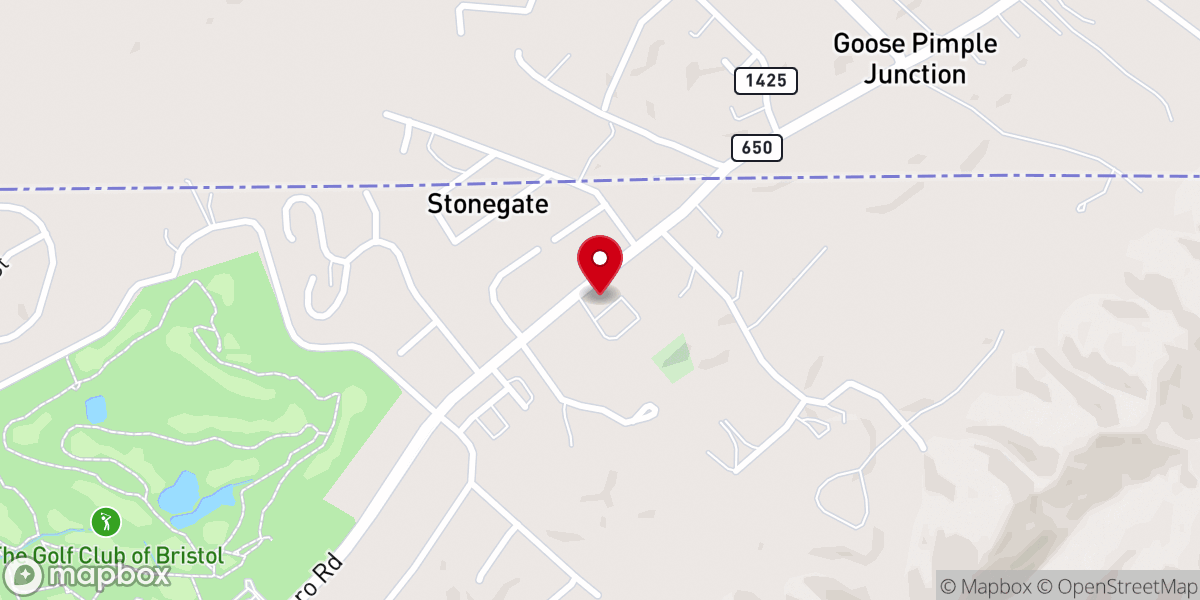 Map showing location of Community Church At Bristol
