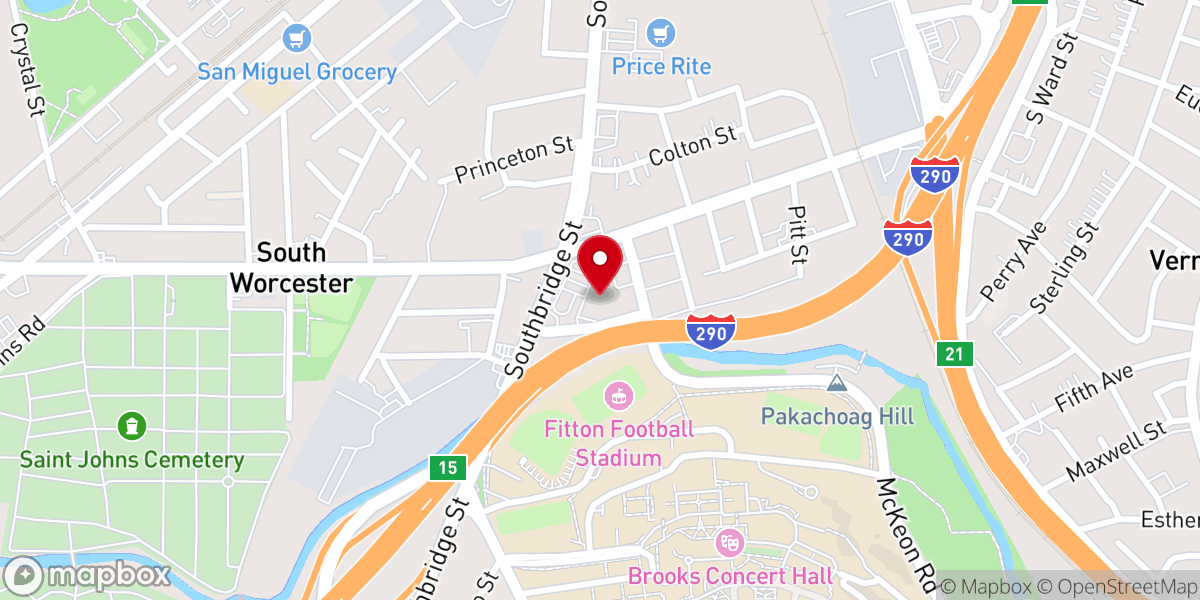 Map showing location of Fountain of Grace Church
