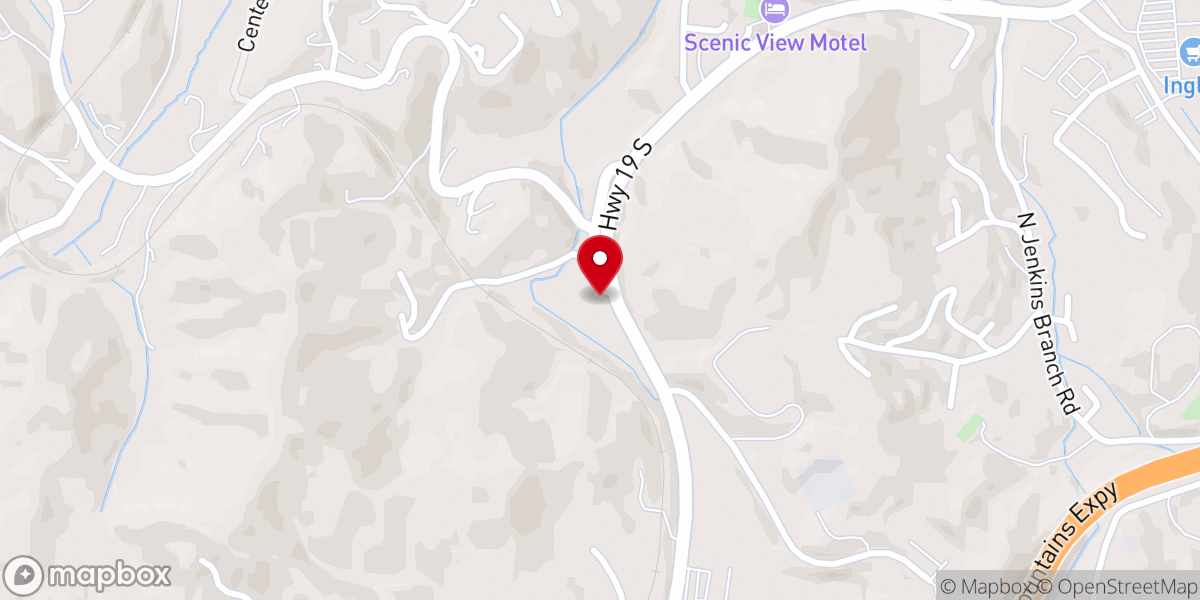 Map showing location of Swain County Recycling Con Center