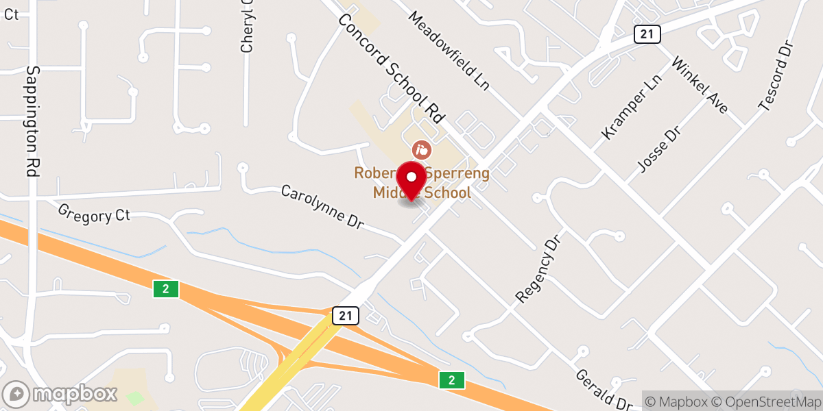 Map showing location of South Side Church of God