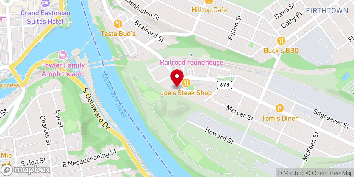 Map showing location of Blessed Hope Church of the Nazarene New Jersey