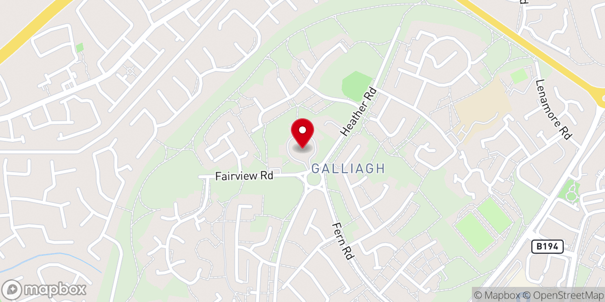 Map showing location of St Joseph's Catholic Church