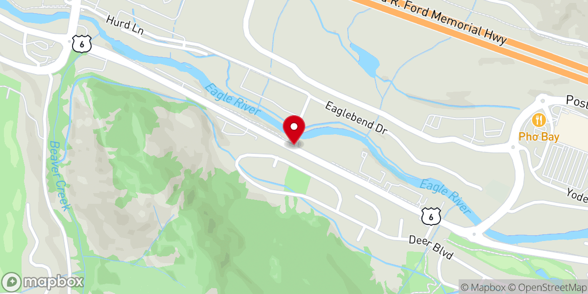 Map showing location of Catholic Charities