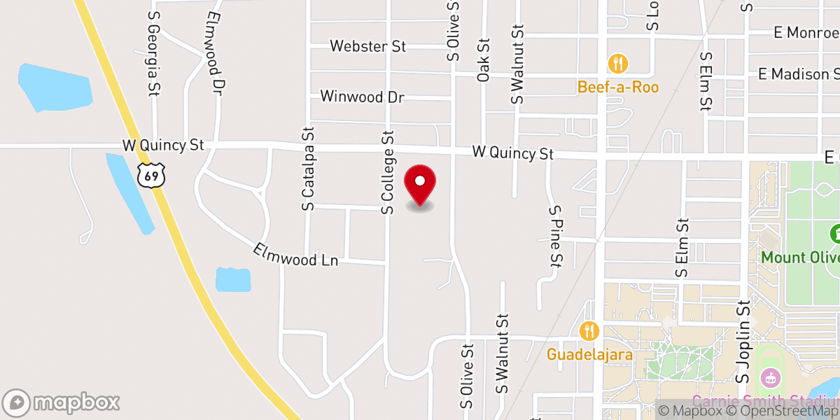 Map showing location of Christs Community Church
