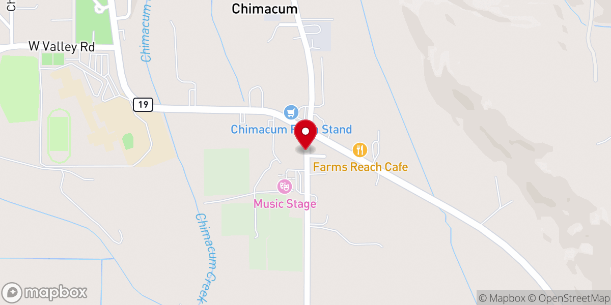 Map showing location of Chimacum