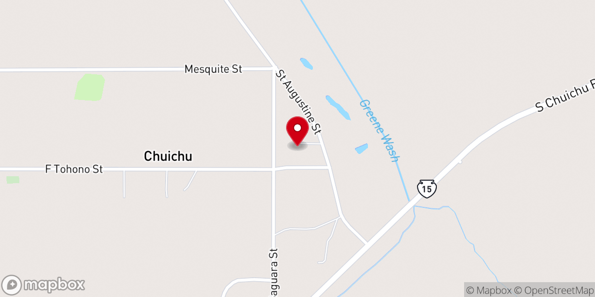 Map showing location of St. Augustine Catholic Church