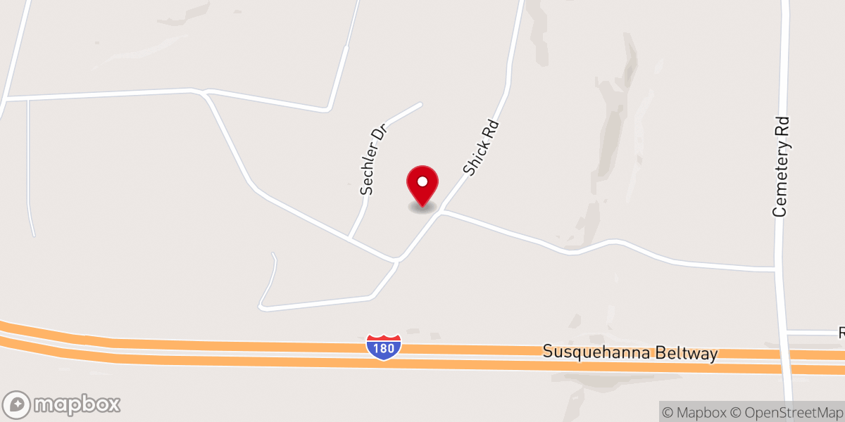 Map showing location of Fairfield United Methodist Church
