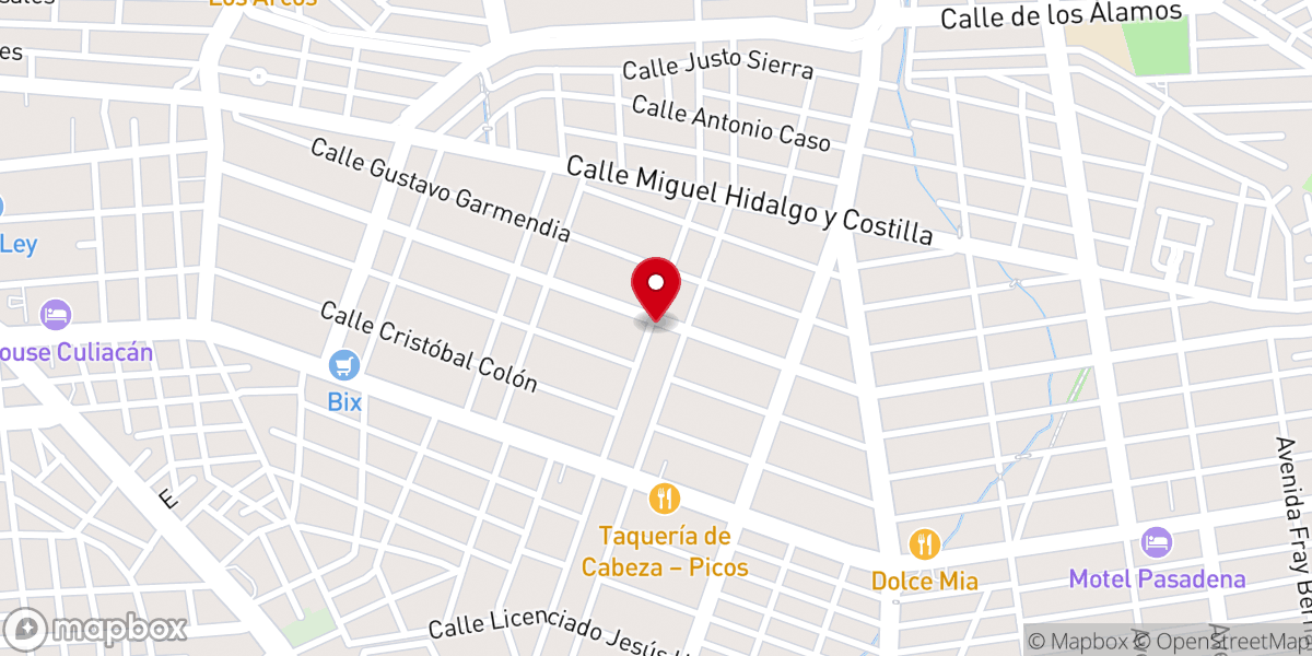 Map showing location of Parroquia del Santo Niño de la Salud