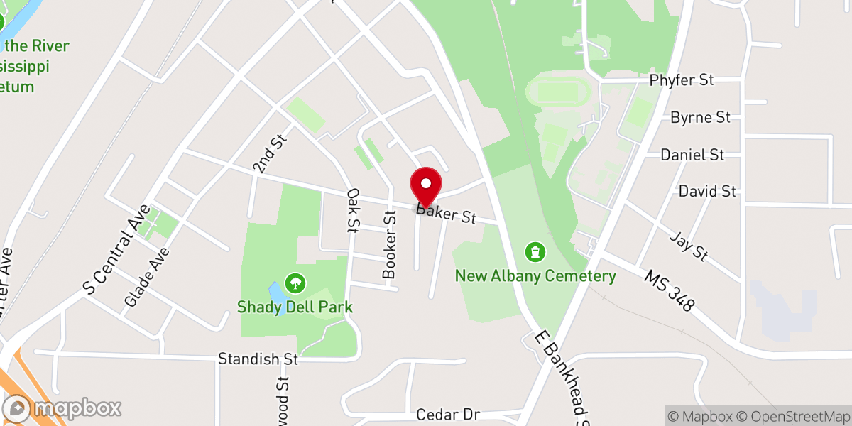 Map showing location of Hall's Chapel CME Church