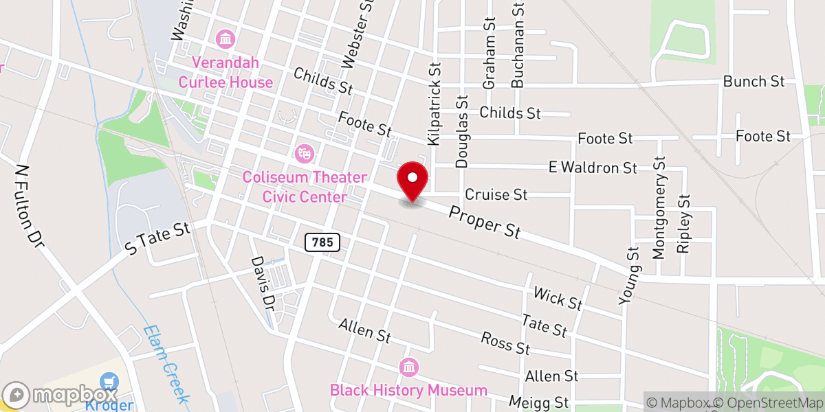 Map showing location of Living Waters Chapel