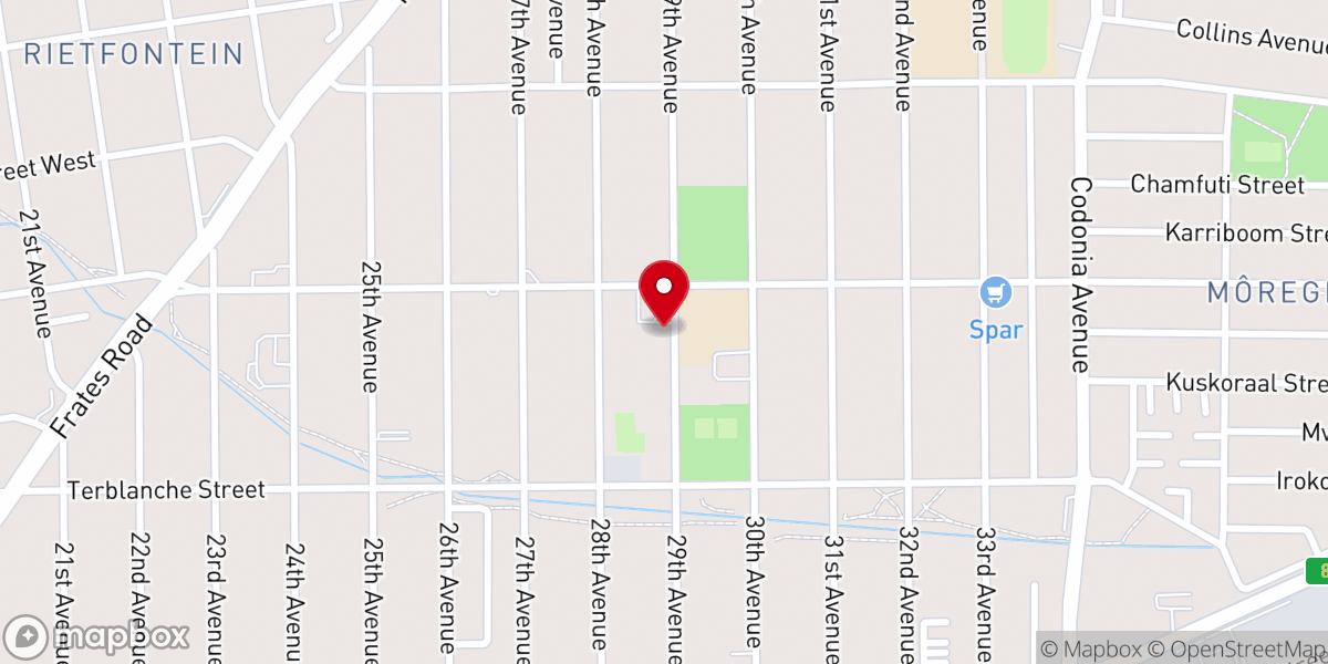 Map showing location of Valley Methodist Church Office