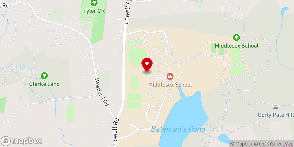 Map showing location of Memorial Chapel