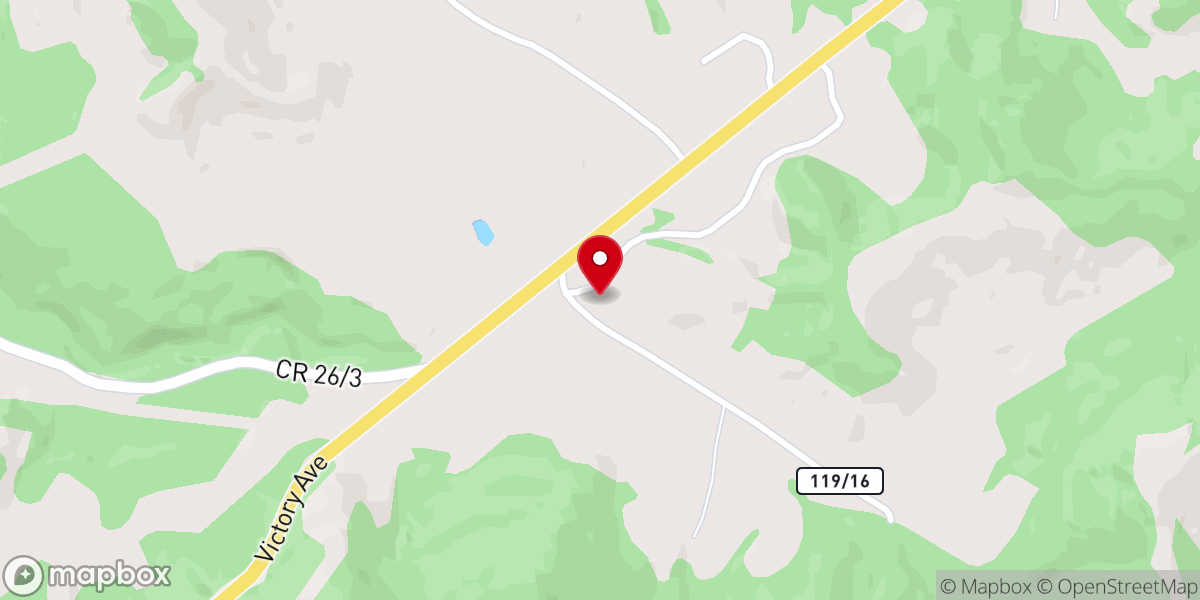Map showing location of Haymond United Methodist Church