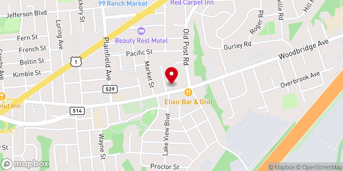 Map showing location of Edison Spanish Seventh-Day Adventist Church