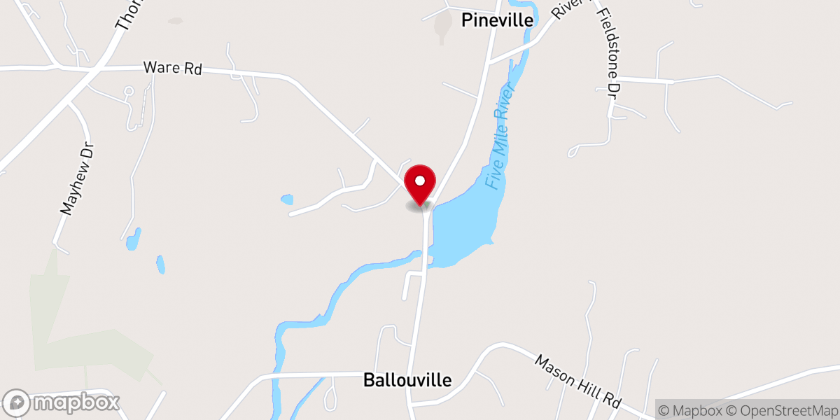 Map showing location of Ballouville