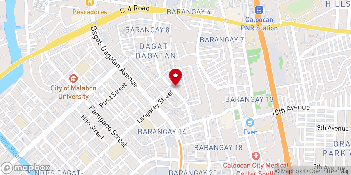 Map showing location of United Pentecostal Church (South Caloocan)