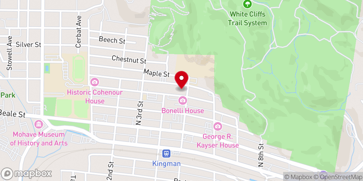 Map showing location of Trinity Episcopal Church