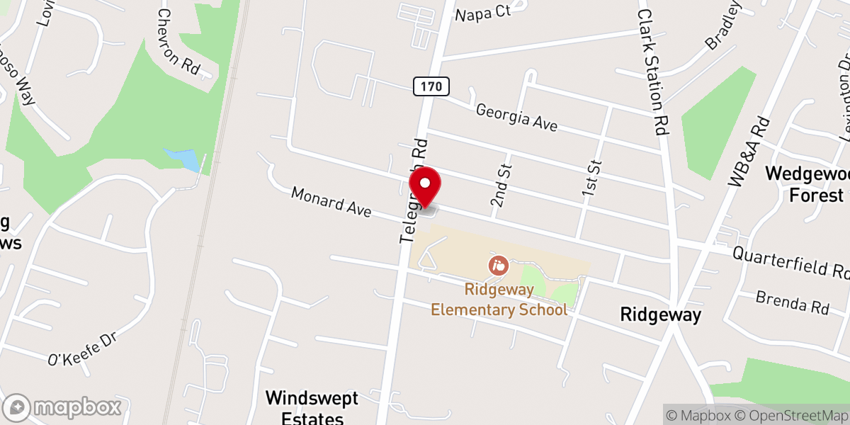 Map showing location of Straightway Apostolic Temple