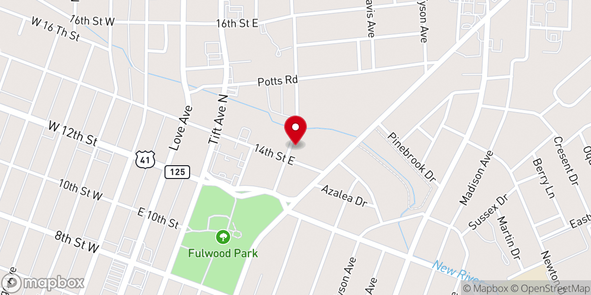 Map showing location of River of Life Church of Tiftarea Inc
