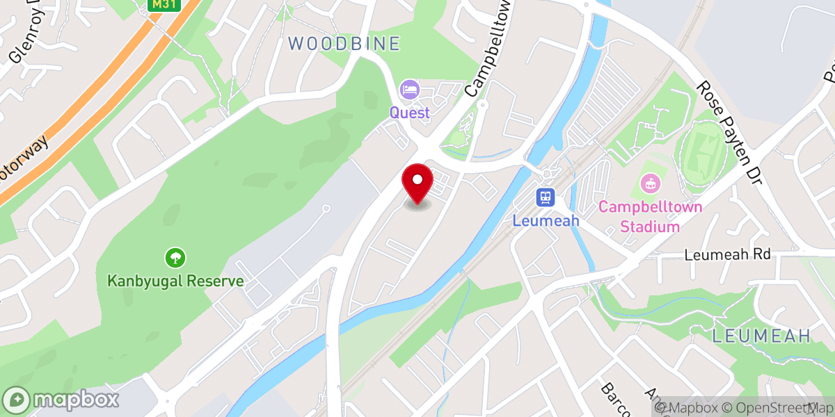 Map showing location of The Pentecostals of Campbelltown