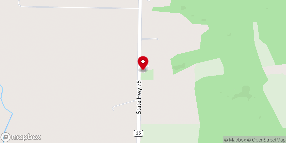 Map showing location of Hay River Lutheran Church